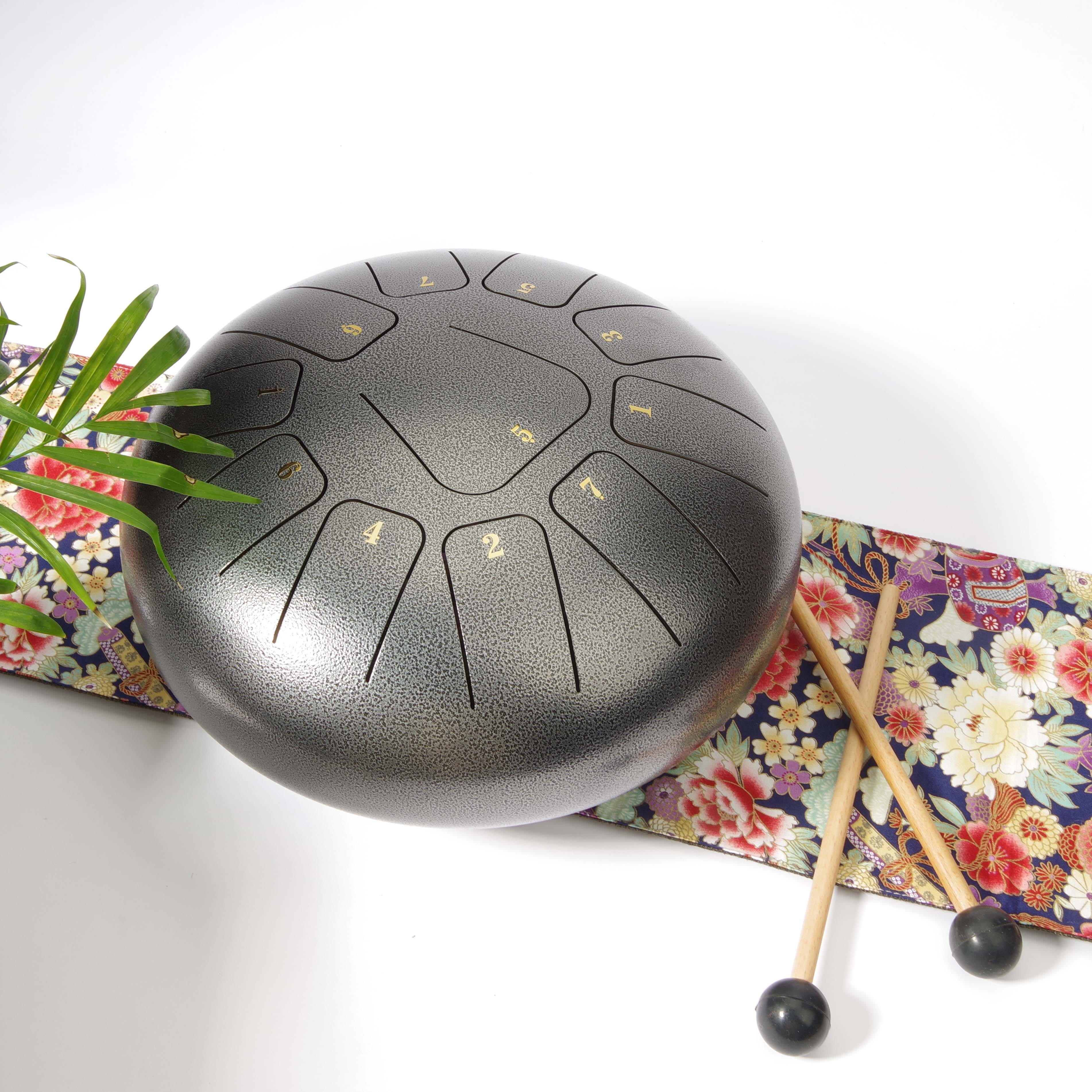 Gold 5.5 Inch Handpan Tongue Drum Perfect Quality Chakra Percussion Instrument Hand Pan Tank Drum with Travel Bag and Mallets