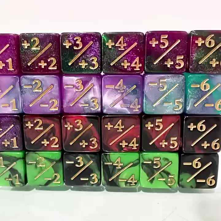 Positive Negative Counter Dice Games Customized Magic Token Loyalty ...