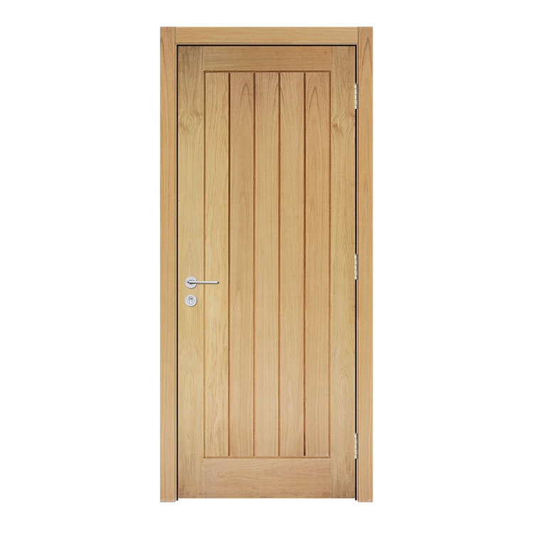 Núcleo de aglomerado folheado de Carvalho inacabada sólidos clássico mexicano design interno porta de madeira de carvalho