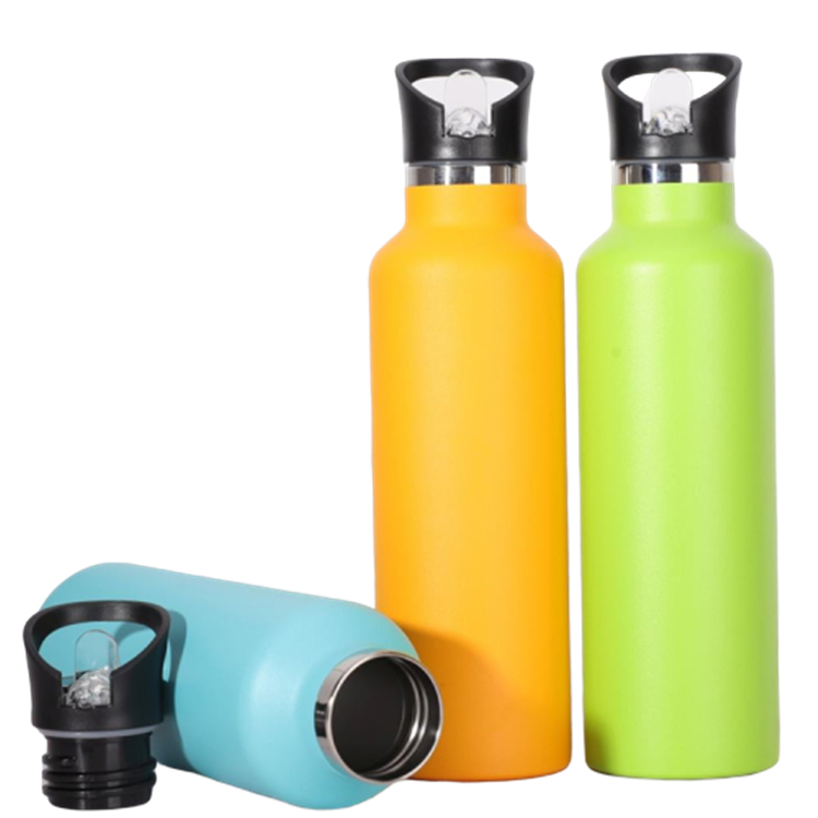 Горячая Распродажа, спортивные металлические бутылки для воды из нержавеющей стали с двойными стенками, 500 мл, 750 мл, 1 л