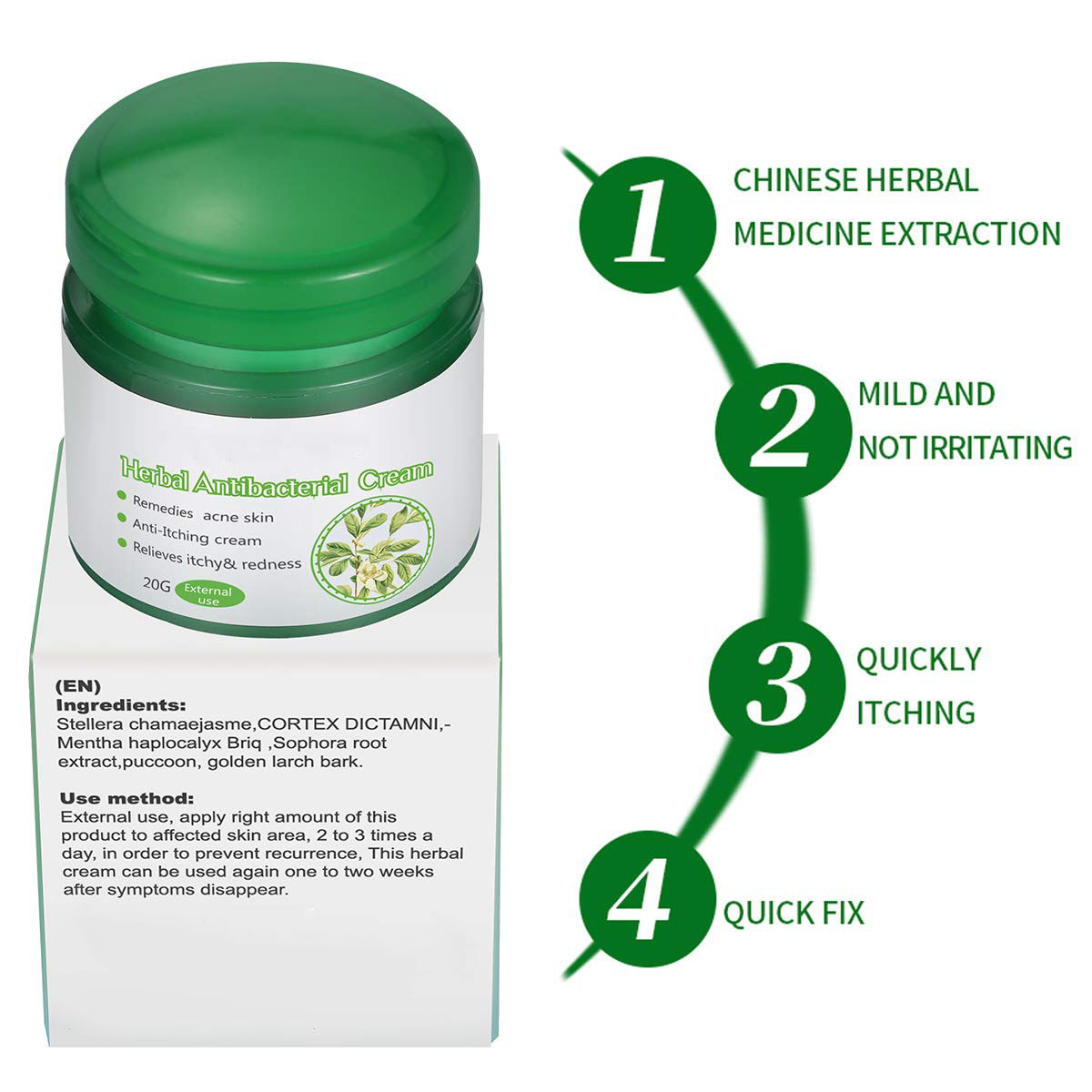 OEM Factory Supply Private Label Herbal Body Skin Care Cream Repair Treatment Cream