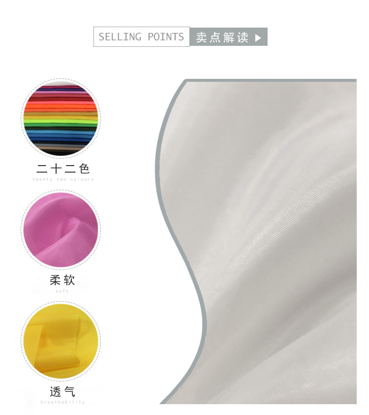 Дешевая тафта 190T для тонкой подкладочной ткани