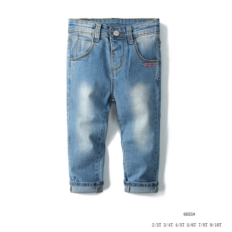 Оптовая продажа, высокое качество, последний дизайн, бутик, детские джинсы, брюки, горячая Распродажа, модные джинсы для маленьких девочек
