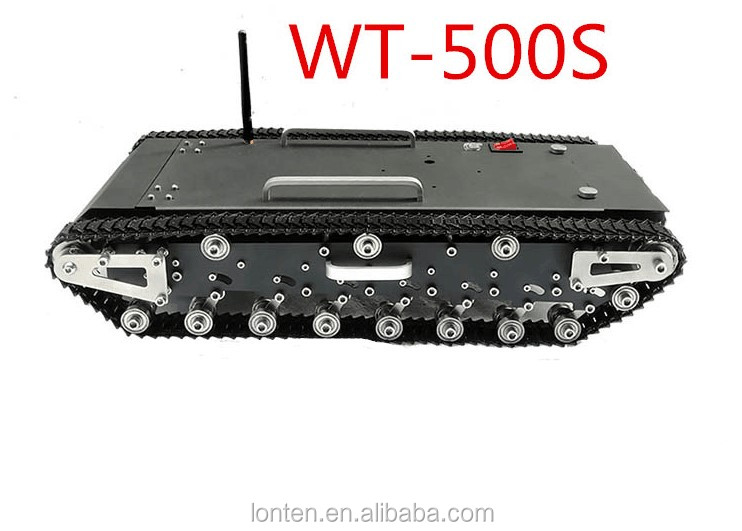 30KG Load WT-500S Crawler Remote Co<i></i>ntrol Robot Smart RC Robotic Tracked Tank RC Robot Car ba<i></i>se Chassis Tank me<i></i>tal CN;GUA LONTEN