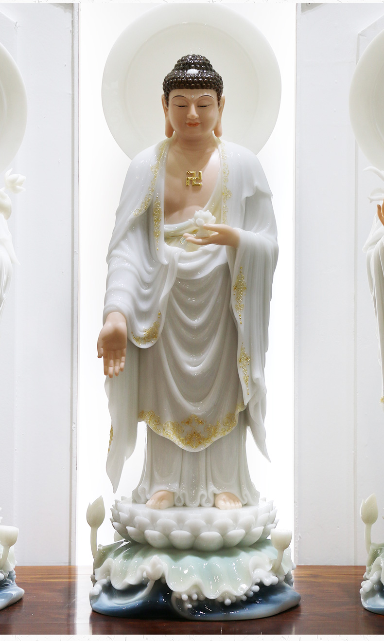 释迦牟尼佛雕像白色大理石玉禅宗装饰乔达摩佛陀室内装