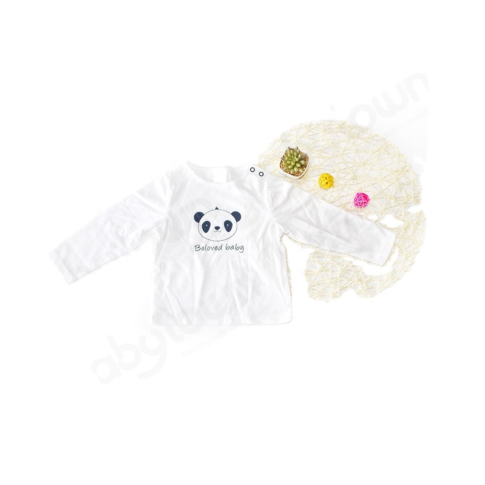 Hot selling organic cotton baby long sleeve tshirts