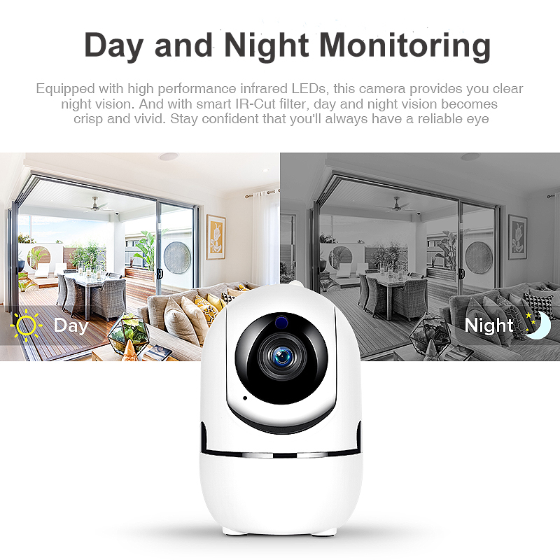 Two Way Audio Baby Video Monitor 1080P Motion Detection Mini Wifi CCTV IP Camera IR Night Vision