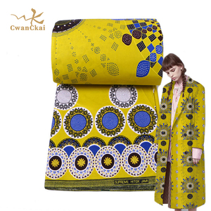 Wholesale Ladies Fashion African Wax Prints Fabric, New Arrival 6 yards african wax prints Fabric Wax