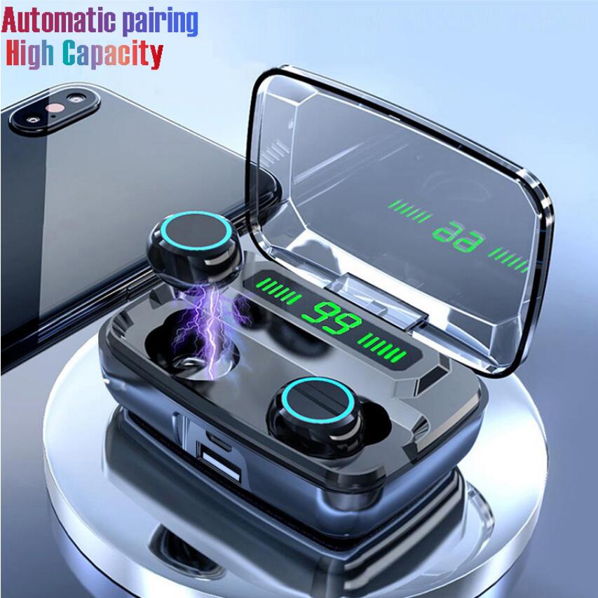 3500mAh LED M11 Bluetooth Wireless Earphones Free shipping's Headphones Earbuds TWS Touch Control Sport Headset Noise Cancel