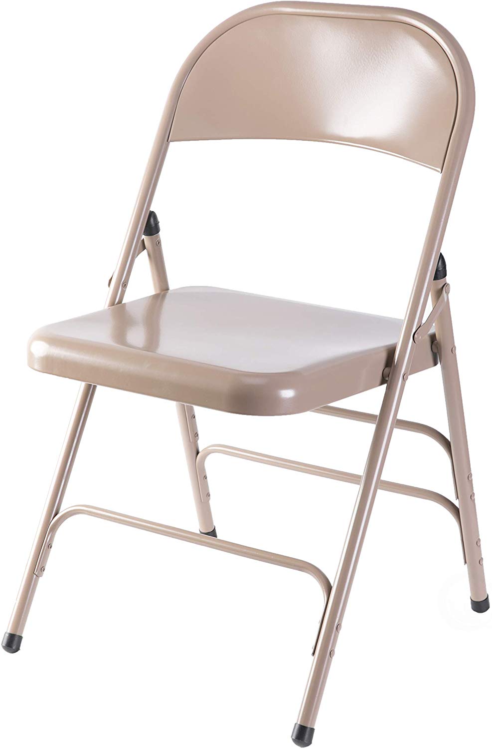 免费样品折叠椅,黑色全金属弯曲三重支撑