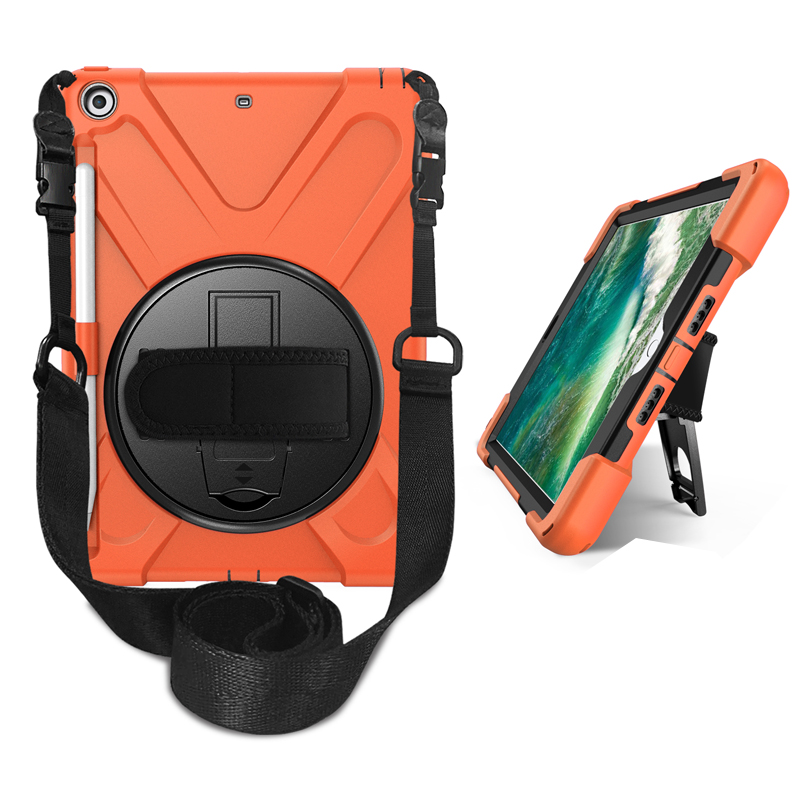 Новинка вращающаяся на 360 градусов подставка с ручным ремешком чехол для планшета с держателем для карандашей для iPad 9,7 дюйма 2018/2017 чехол