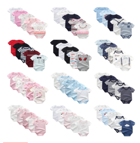 2021 5 PK Новое поступление Детский комбинезон с коротким рукавом