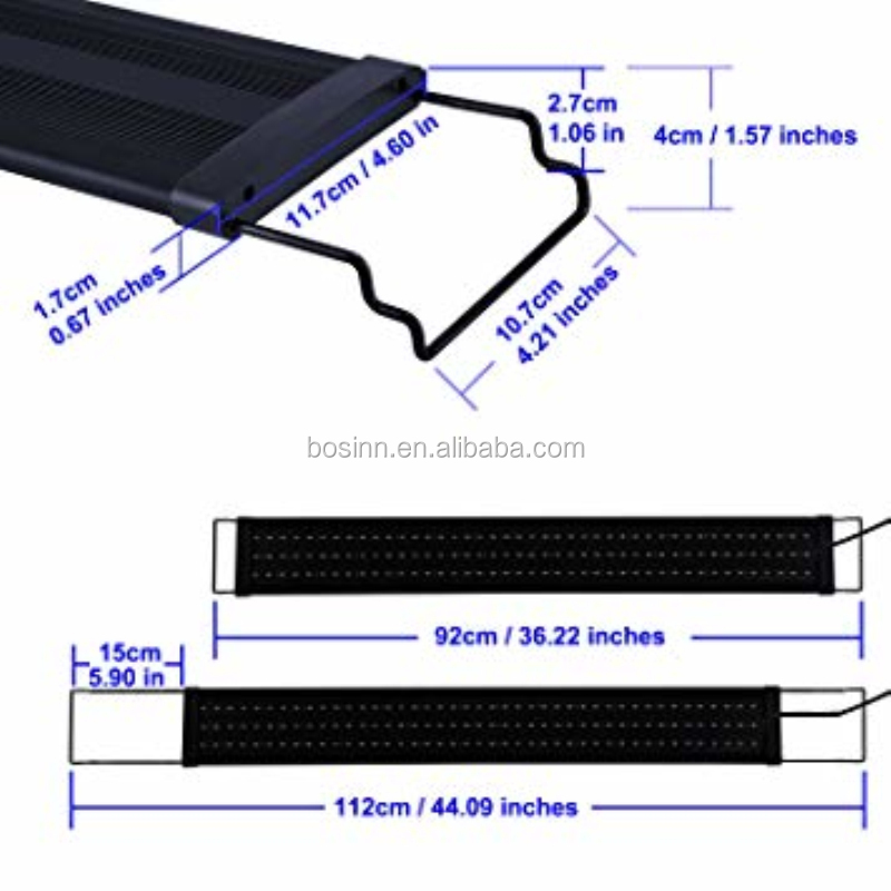 新品未使用品　アクアリウム ライトスペクトル水族館 LED ライト Amazon.co.jp: LED水族館ライト、18W LEDリーフ電球、調光可能な
