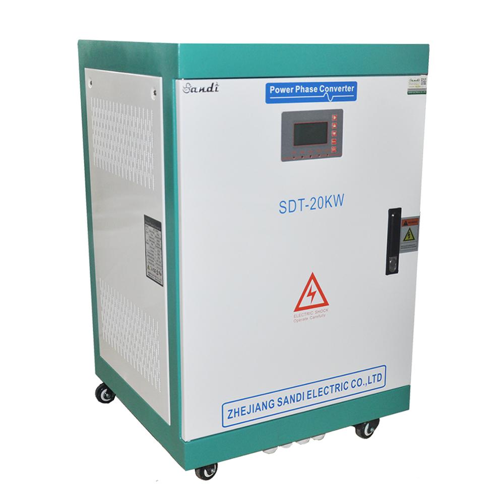 Одна фаза-трехфазный преобразователь с 120/220/230/240VAC до 380/400/415VAC для мотора с 3 фазами машина использования