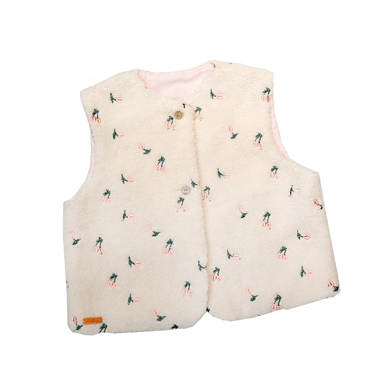 Хлопковый жилет для новорожденных ручной работы без рукавов