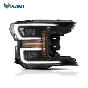 VLAND Wholesales Dynamic Turn Signal Full LED Lobo Head lights 2018 2019 led headlight For Ford F150