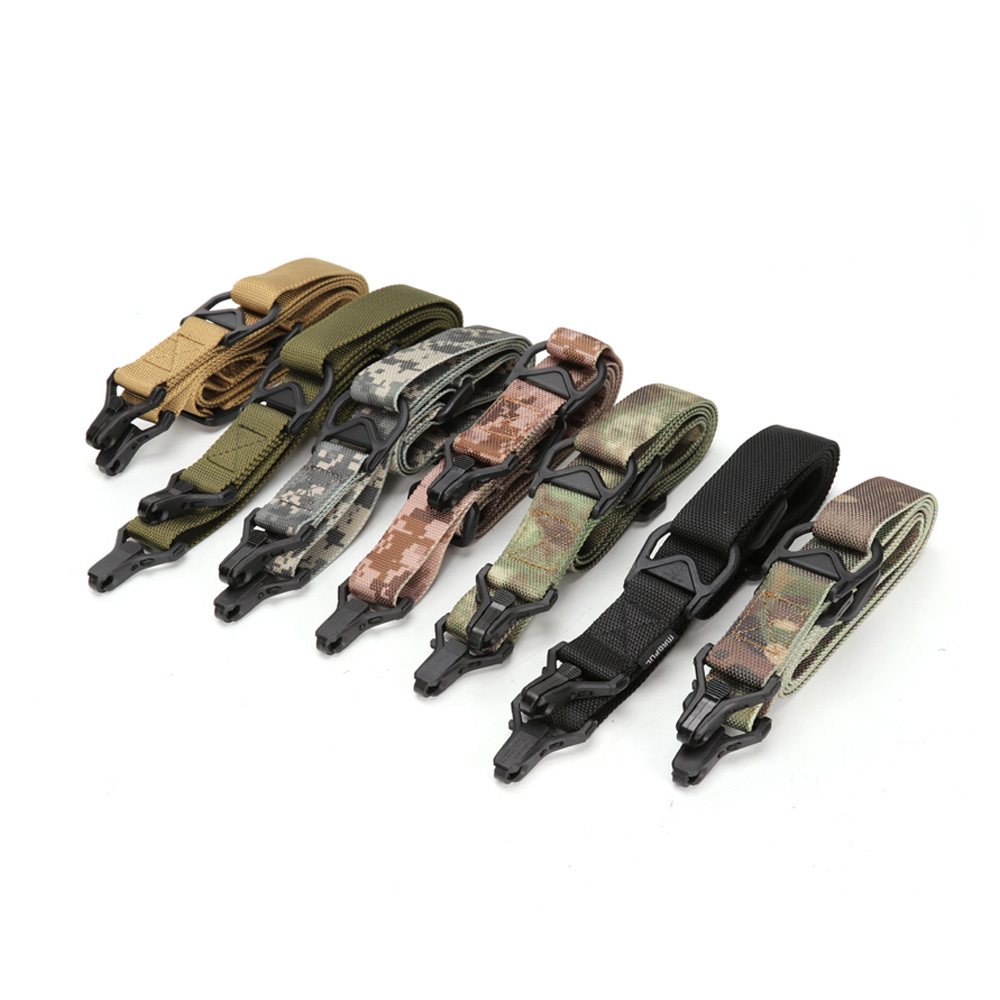 Airsoft Двойной Два 2 Очки винтовка Слинг Регулируемый Нейлоновый многофункциональный пистолет веревка тактический для стреляния оружий аксессуары ms3 Слинг