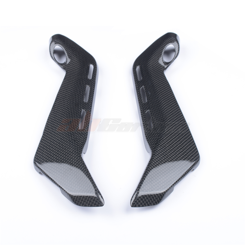 Боковая крышка мотоциклетного сиденья, поддельные накладки из углеродного волокна для Ducati V4 / S