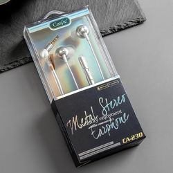 Casjie heavy bass side in ear metal mobile phone headphone tuning band CA-230