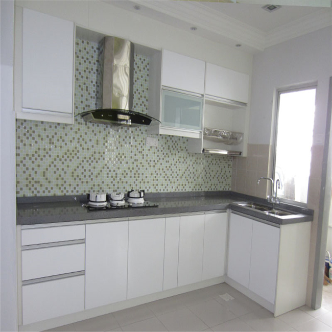 Luxury walnut solid wood custom kitchen cabinet designs