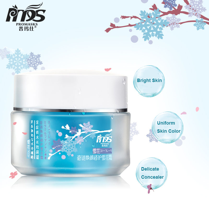 Promasks Facial Cream High Quality Organic Skin Care Miracle Repair Snowflake Plastic Bottle Adults Face Edelweiss Female 50g