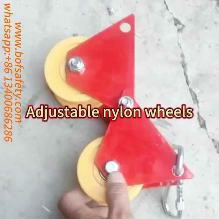Plastic Nylon Pulley for Wire Rope Sheaves Cable Laying Guide Wheels ...