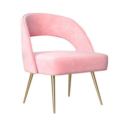 Reclining fabric dining armless chair italian design