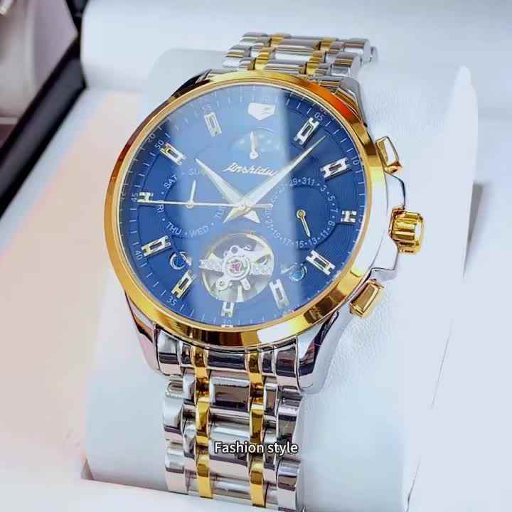 JINSHIDUN 8945 Luxury Men's Mechanical Watch - Stainless Steel