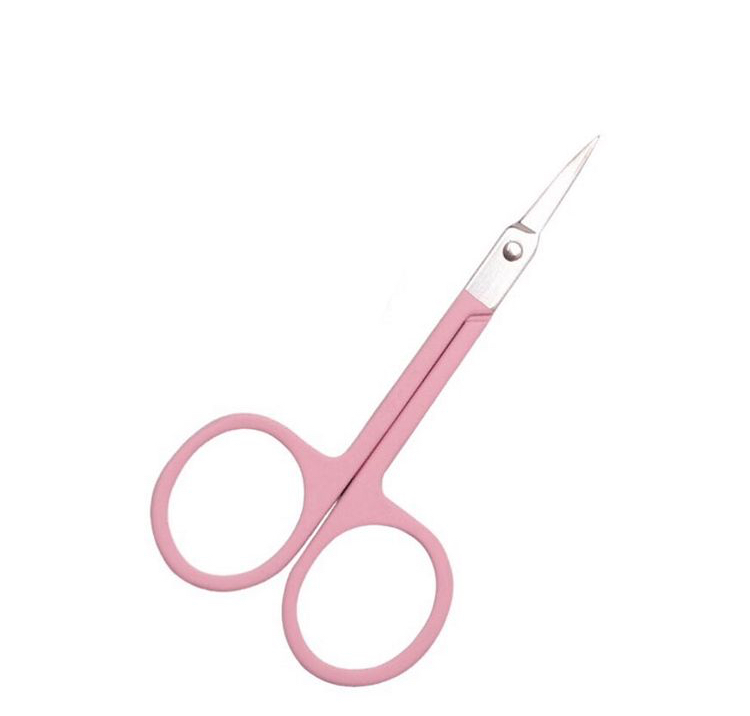 Инструменты для макияжа оптом, триммер для ресниц и бровей с пользовательским логотипом, косметические ножницы, ножницы для красоты