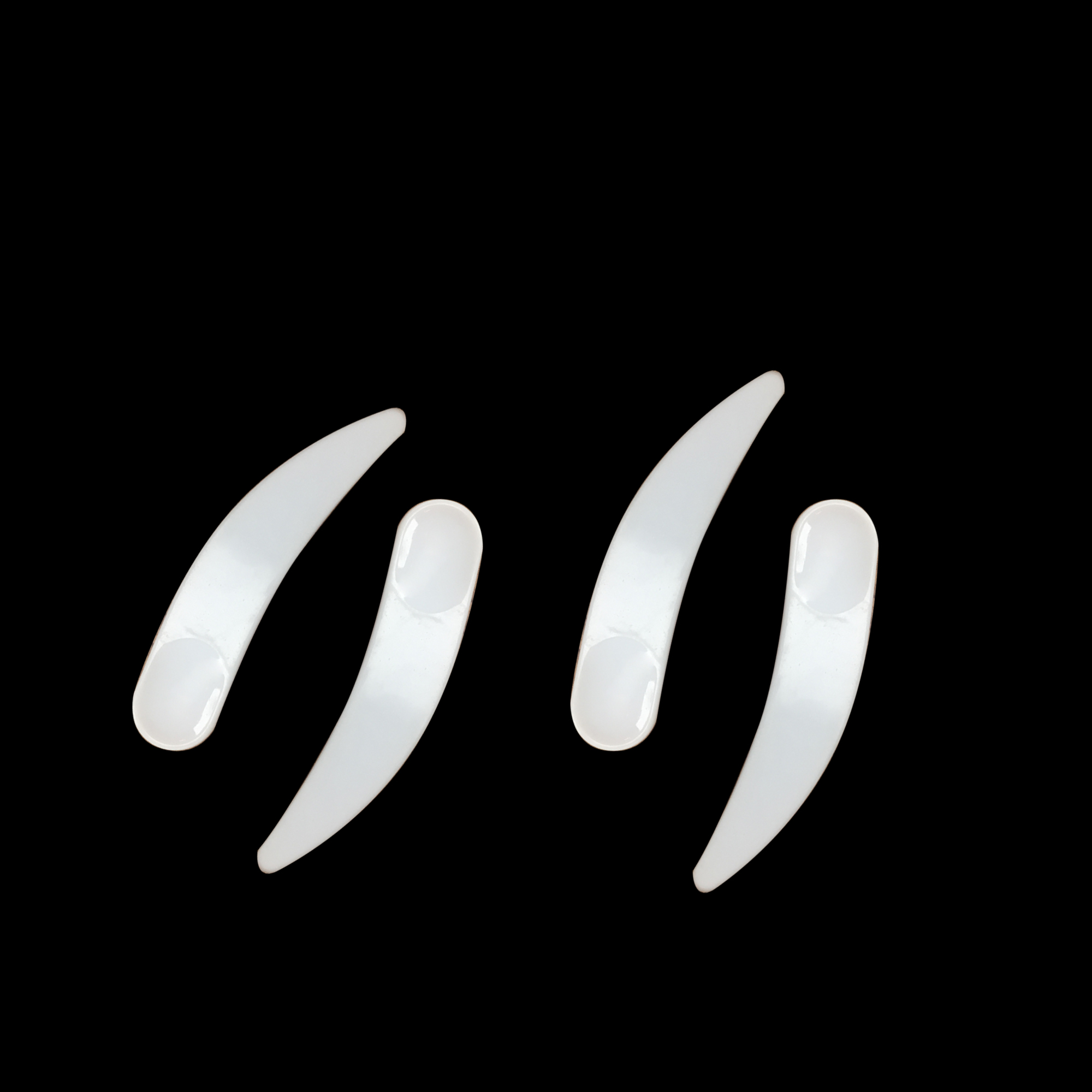 Многоразовая пластиковая Косметическая лопатка, белая черная лопатка masker ложка