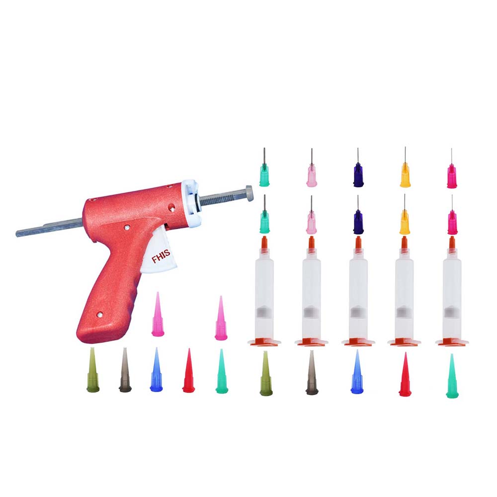 10 мл руководство шприц пушка один жидкий клей пистолет 10cc общий 1 шт. + 10cc конусов 5 шт. + дозирования советы