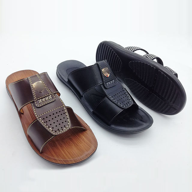 Летние мужские тапочки с подошвой из ПУ кожи, новый дизайн 2020