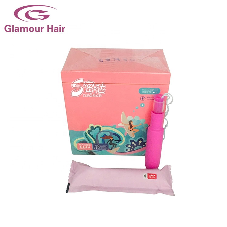 100% органический хлопковый Менструальный катетер-тампон