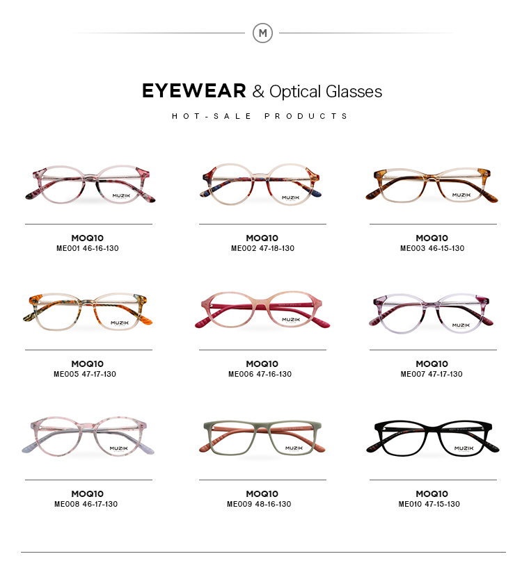 ME017 fashion round acetate kids eyewear for kid