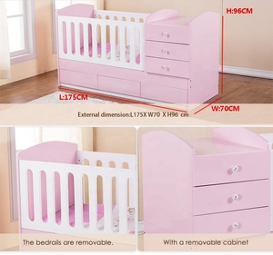 cot and chest of drawers