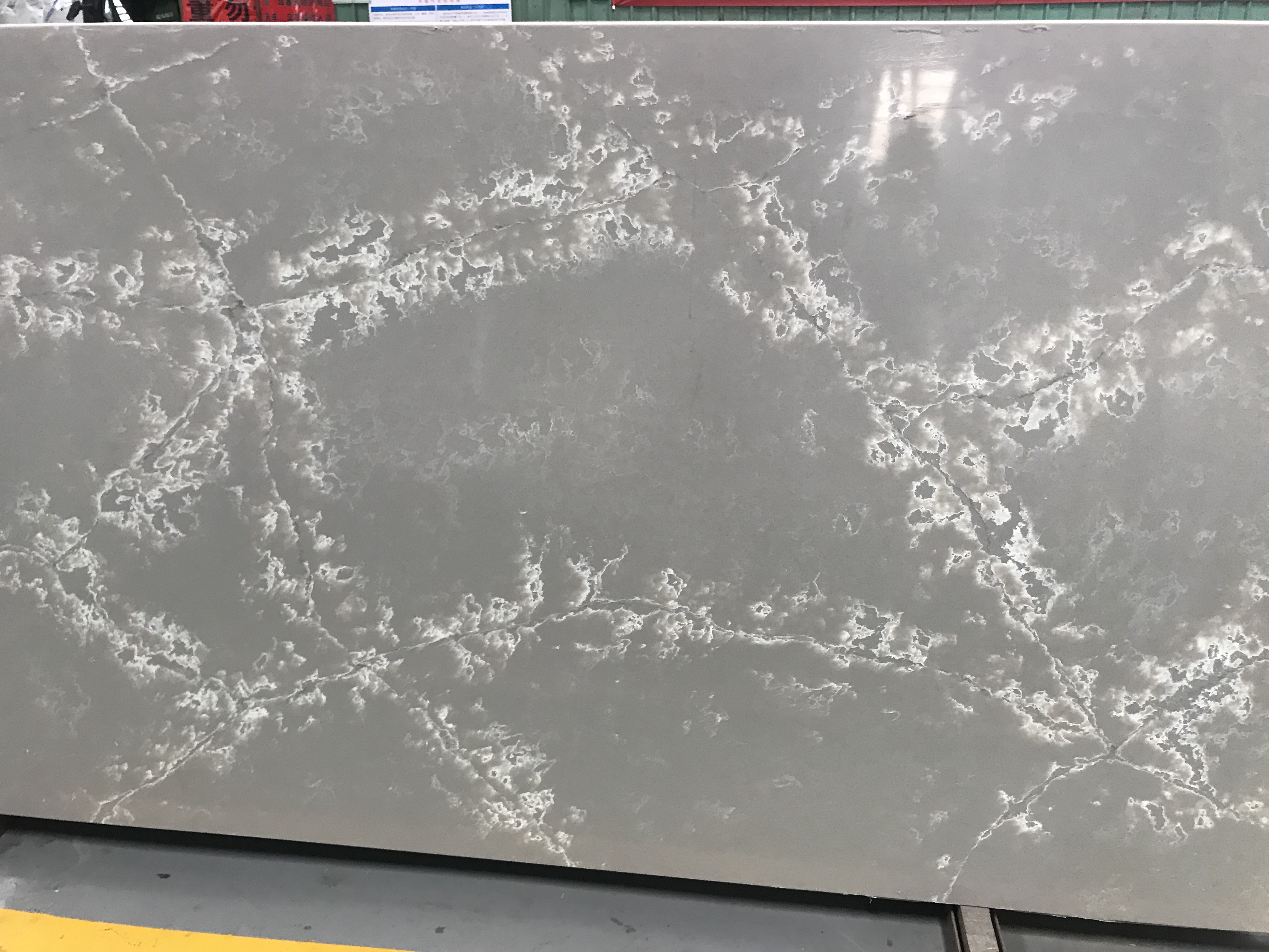 定制餐桌厨房台面水晶灰色石英石