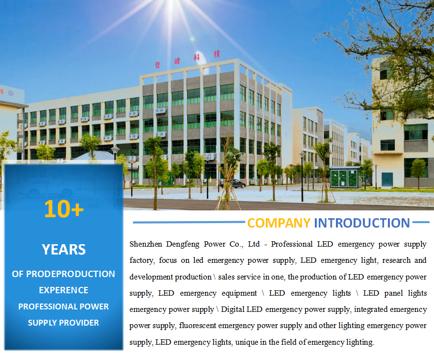 New integrated emergency led driver power supply automatic power reduction emergency device with customized