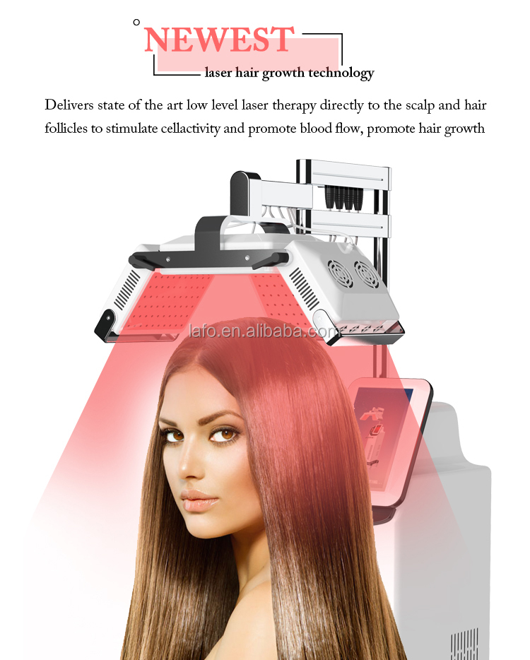 Effective 650nm diode laser hair regrowth treatment machine / anti-hair loss beauty machine LF-361