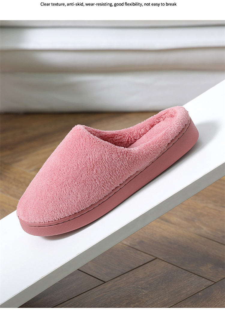 Ladies Slippers 2020 Home Indoor Slippers Warm Plush Anti Slip Winter Slides Sandals Shoes