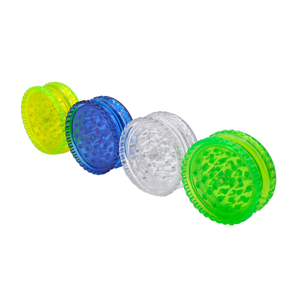 Лучшая дешевая пластиковая дробилка для трав 60 мм, 2 шт., мини-дробилка для трав с острыми зубами акулы, аксессуары для курения