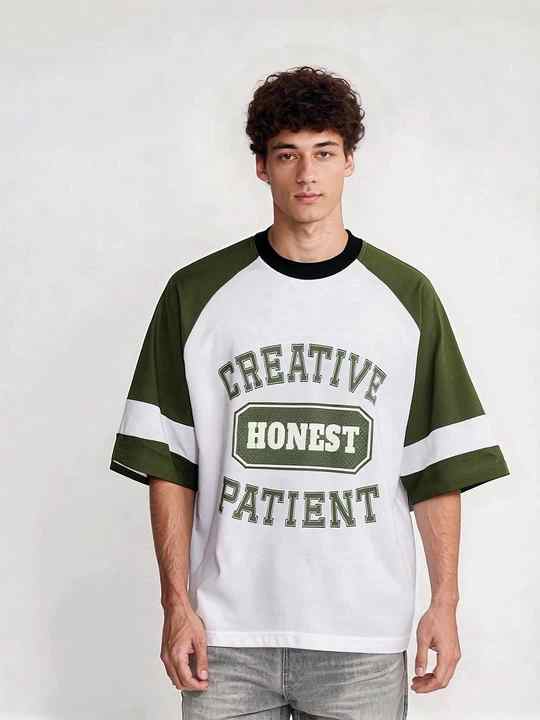 Wholesale Custom 100% Cotton Boxy Fit Tee Shirts for Men