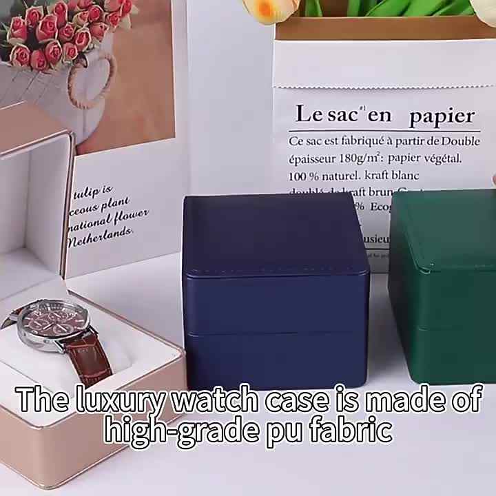 NJC Luxury Single Watch Storage Box Custom Logo Eco-friendly