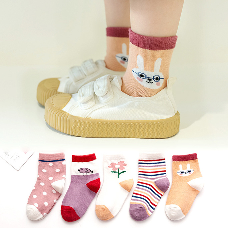 New Baby Kids Soft Cotton Socks Boys,Girls,Baby,Cute Cartoon animal Stripe Dots Fashion Sport Socks Autumn Winter Gift B1