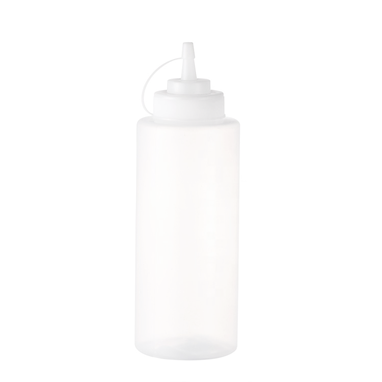 12oz//360ml, White 3pcs Squeeze Bottle 3 Hole Ketchup Mustard Salad Dressing Seasoning Squeezer Suitable for Family Restaurant Bakery