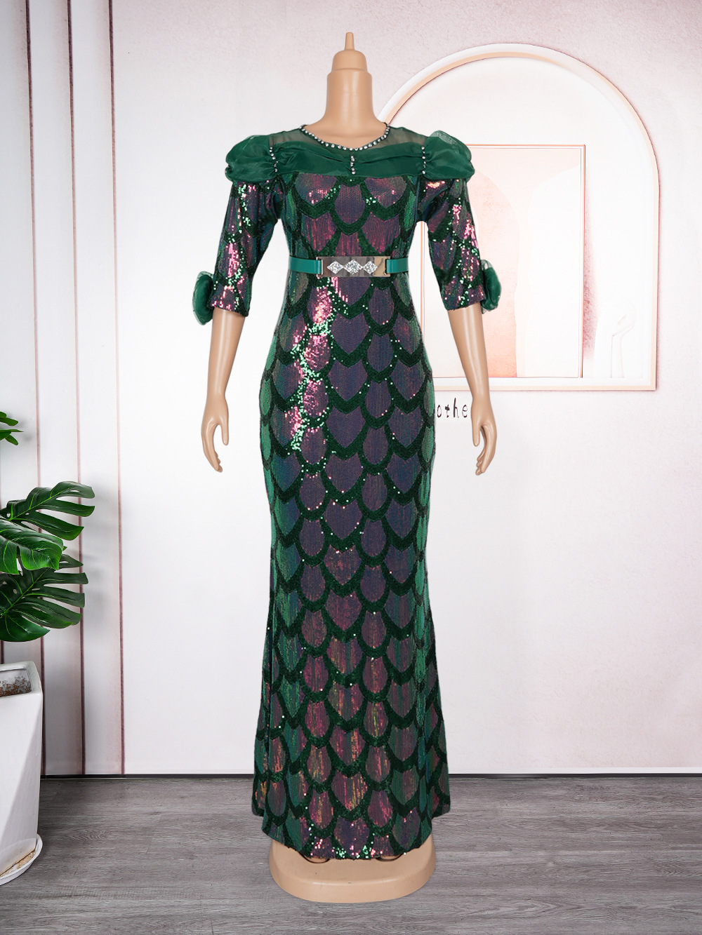 women's plus size christmas party dresses European American Women's Plus Size Christmas Party Dress Cross-Border New Sequin Fishtail Skirt for Summer Exclusive| Alibaba.com