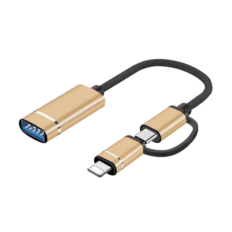 nylon braid type c otg adaptador mobil usb cable micro usb otg for cellphone to memory and function wxtention work