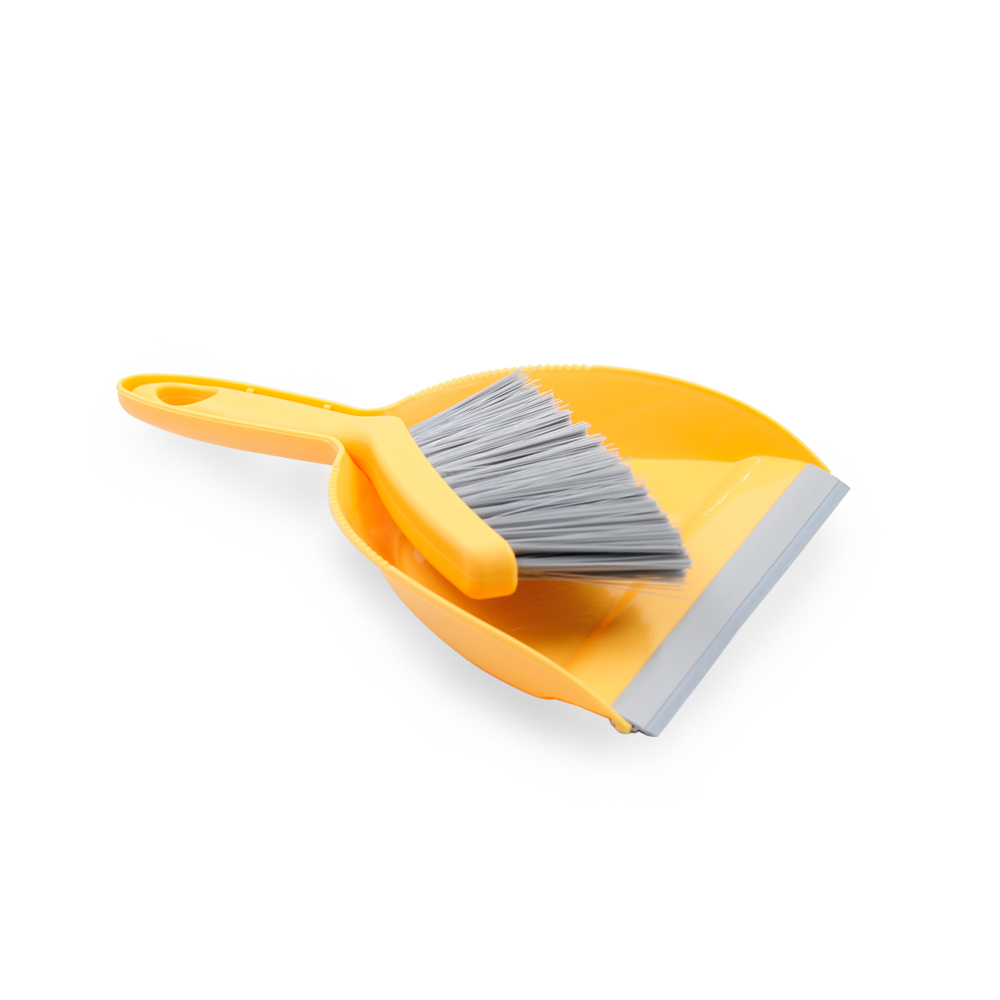 Dustpan and Brush Set Household Plastic Plastic Broom Handle Made PP Dustpan+pp Bristle +TPR Handle Plastic Cover All-season 99