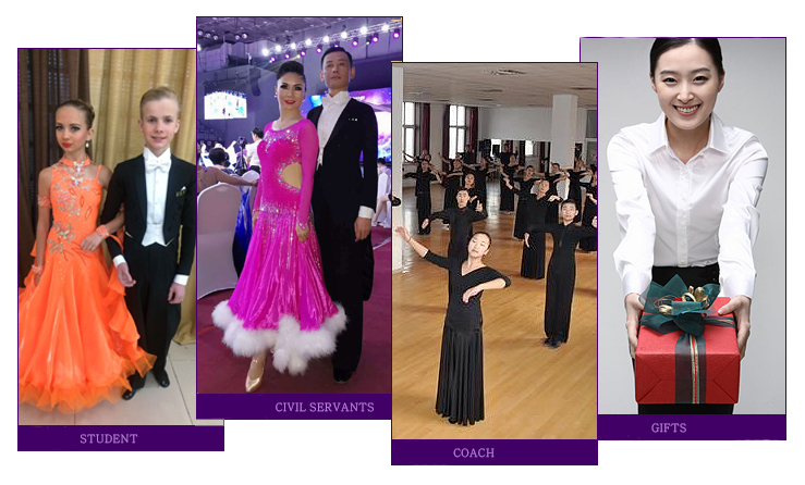 B-1695 Imported Fabrics Women Ballroom Dance Party Dress High-end Modern Smooth Dance Dress For Competition