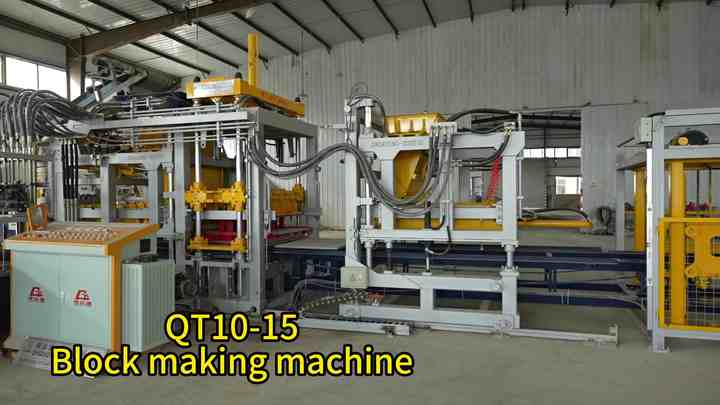 QT10-15 Fully Automated Block Making Machine Concrete Block Making ...