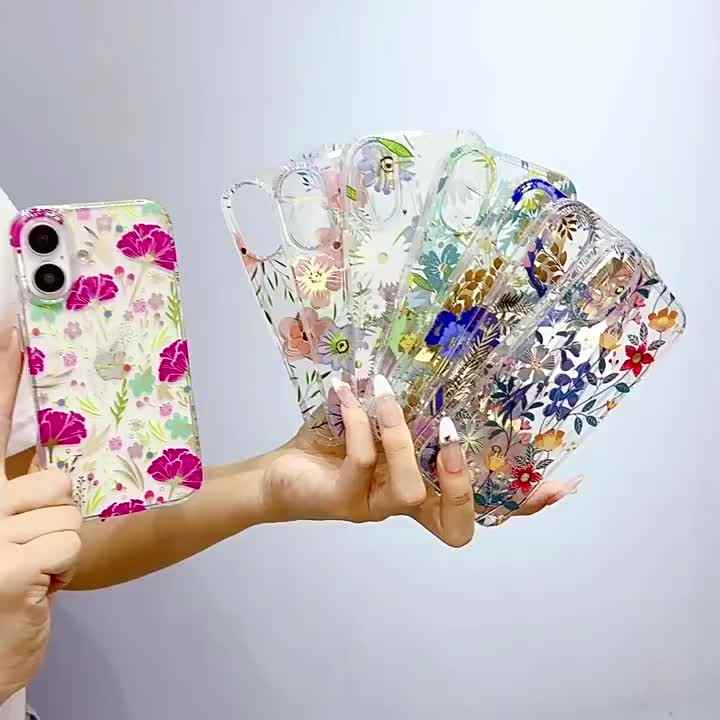 Coque de téléphone résistante aux chocs à motif floral | Protection